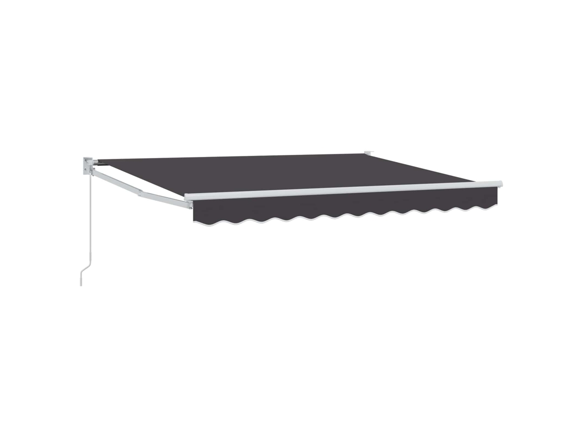 Vidaxl Toldo Retráctil Manual Antracita 2,5 X 2 M