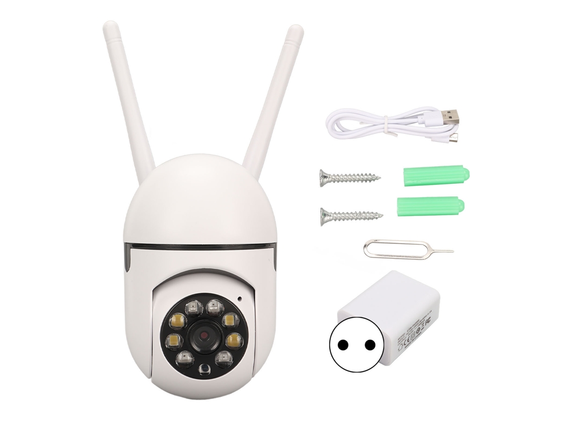 Cámara de seguridad HD 1080P, 2,4 GHz, wifi, llamada bidireccional, alarma de movimiento, cámara inteligente para uso doméstico