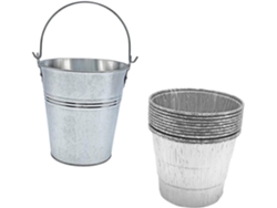 2 piezas de bidones de aceite para barbacoa, revestimiento para cubos de aceite desechables para barbacoa, para usar con champán y hielo...
