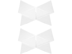 Soporte De Lectura De Acrílico Transparente En Forma De X Para Libros (2 Unidades), Estante De Almacenamiento Resistente