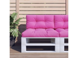 Cojín grande para sofá con estampado de palets, 70x40x12 cm, tela rosa HARLANV1