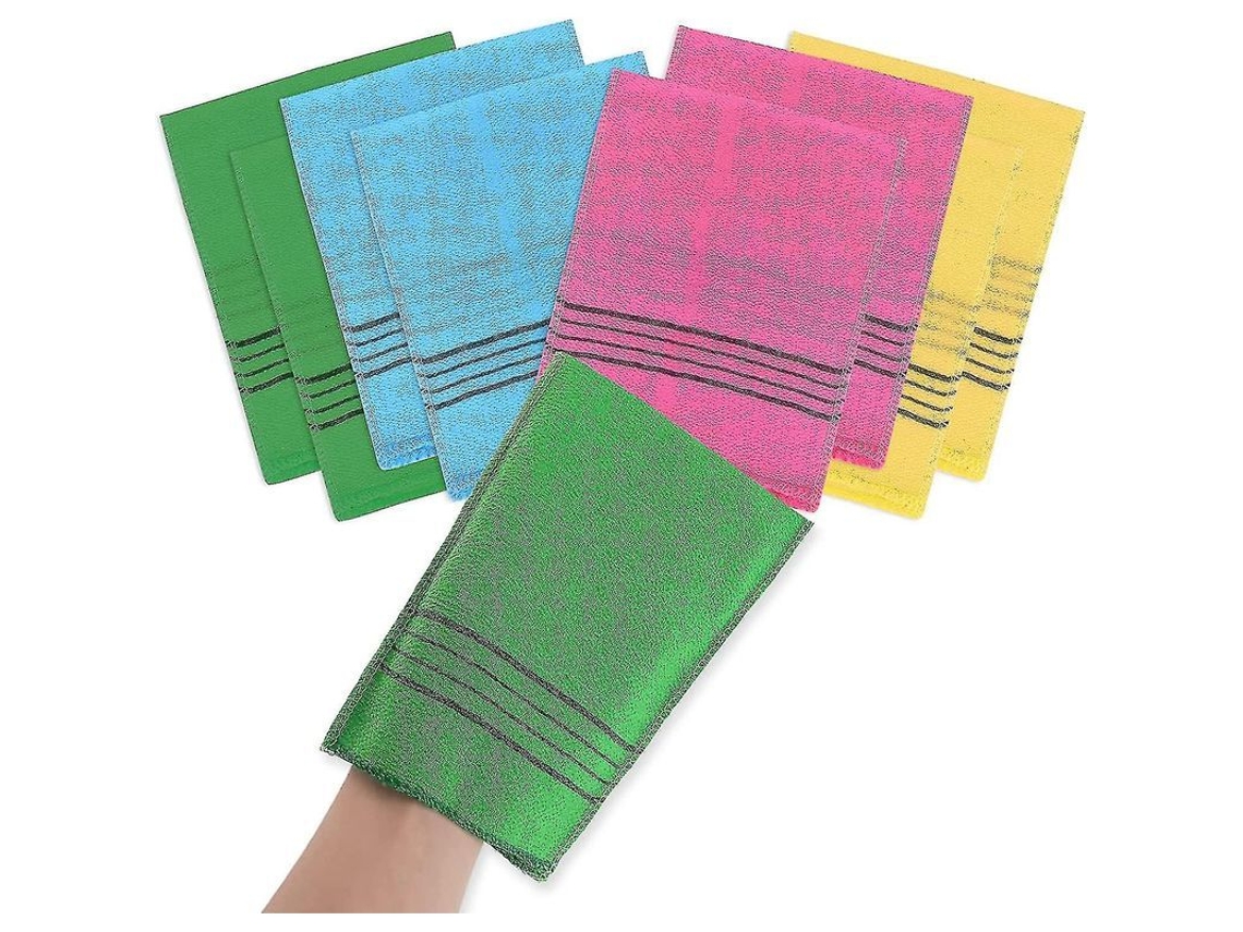 Fasst-8 Toallas Exfoliantes Asiáticas Guantes De Rayón Viscosa Para Piel Muerta Callos Pores Limpieza