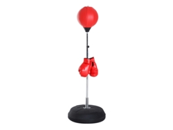 Juego De Pelota De Boxeo Con Altura Ajustable Y Guantes, Rojo, 126-144 Cm