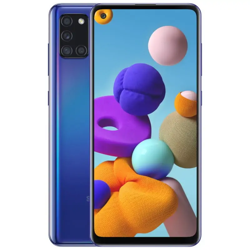 Smartphone SAMSUNG Galaxy A21S 32Gb A217F Ds Azul Grado C Reacondicionado Señales de Uso