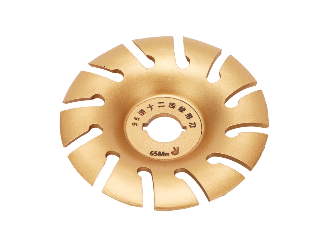 Disco De Amoladora Angular De Acero Inoxidable De 12 Dientes, 95 Mm, Para Carpintería Y Tallado De Madera.