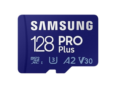 Tarjeta de Memoria MicroSDXC SAMSUNG PRO Plus (128 GB - 130 MB/s)