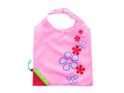 Bolsa de la compra plegable, reutilizable e impermeable con estampado de fresas. GOKOCO