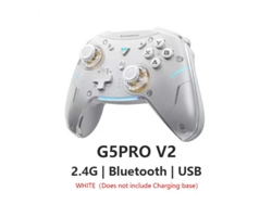 Controlador óptico G5 Pro V2, modo triple, joystick Hall, disparador Bluetooth, vibración, blanco. Aeuzwr