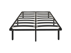 Cama De Láminas De Acero De 140x190 Mm Con Espacio De Almacenamiento, Capacidad De Carga De 500 Kg, Color Negro.