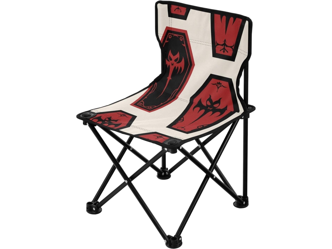 Silla de camping Alipis de hierro, tela, ligera y resistente, con patas plegables para camping y barbacoas.