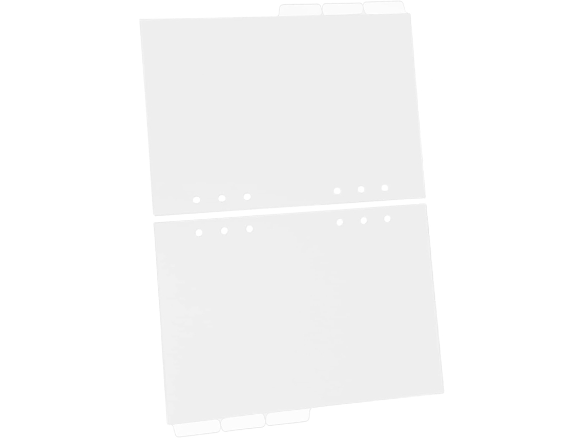 Separadores para cuadernos, 3 unidades, con índices extraíbles.