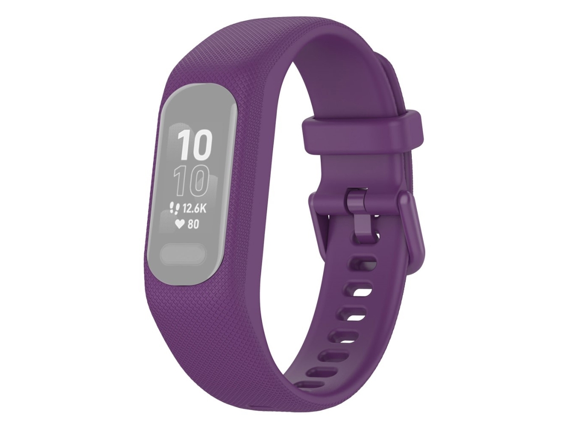 Correa de Silicona Anti-rasguños para Garmin Vivosmart 5 - purpúreo
