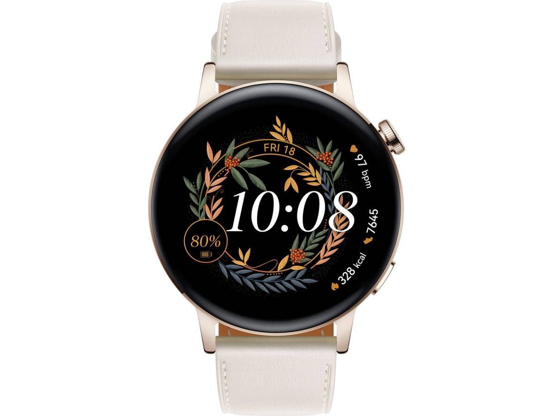 Smartwatch HUAWEI Watch GT3 Elegant (Blanco - 42 mm)