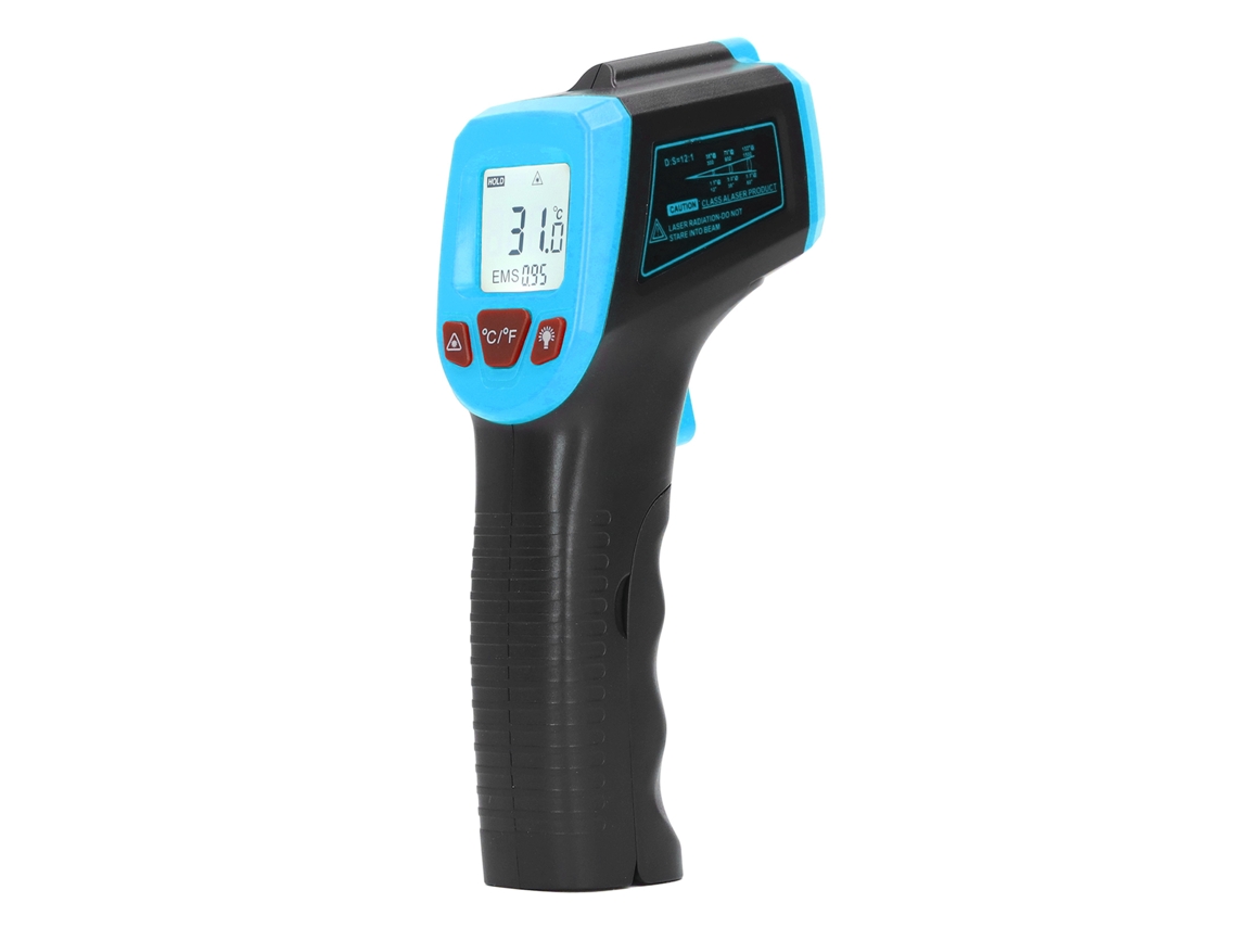 Pistola De Medición De Temperatura Digital Infrarroja Sin Contacto, Abs, Para Uso Industrial -50℃-600℃