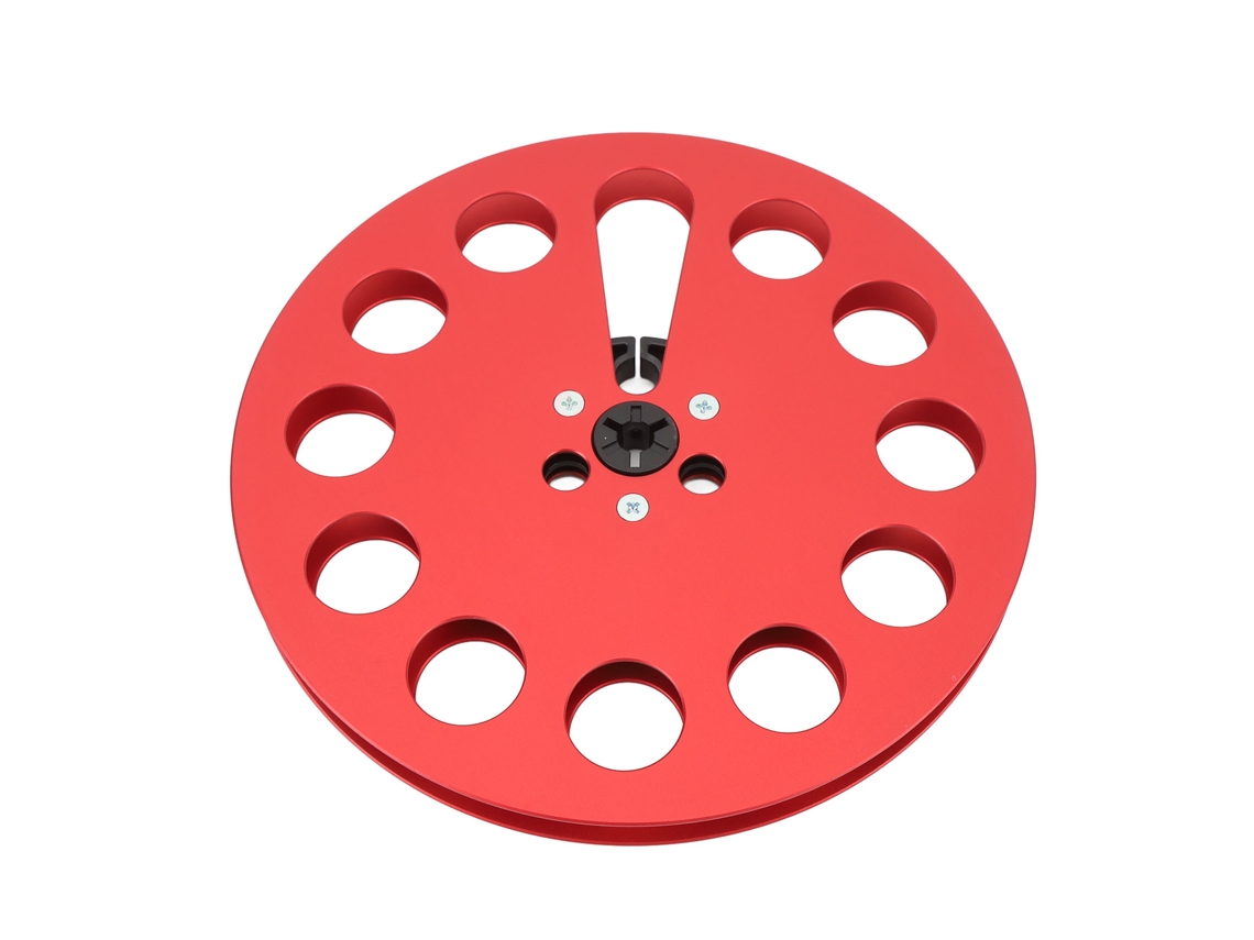 Carrete De Cinta Vacío De 1/4" (7 Pulgadas), 11 Orificios, Aleación De Aluminio, Universal Para Grabadora De Cinta Abierta.