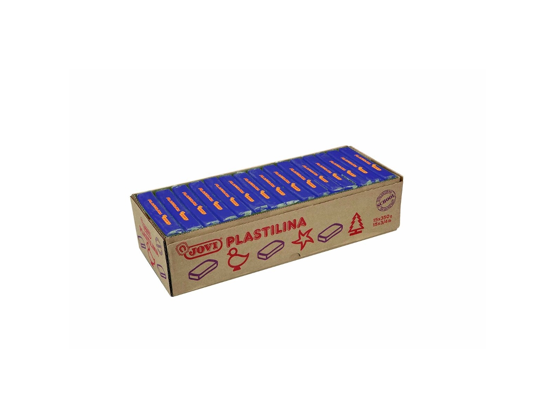 Plastilina JOVI Azul oscuro 350 g (15 Unidades)