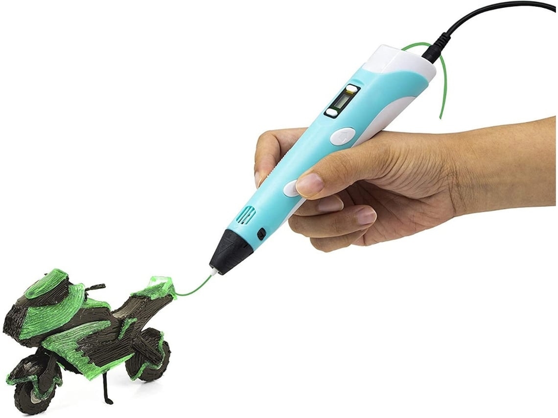 Bolígrafo 3D, bolígrafo de grafiti tridimensional 3D, regalo creativo inteligente para niños, bricolaje para niños y niñas Gusshious