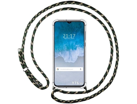 Carcasa para Vivo Y76 5G TUMUNDOSMARTPHONE Colgante Verde