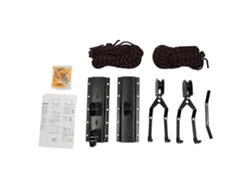 Portabicicletas, capacidad de 60 kg, solución de almacenamiento colgante, color negro.