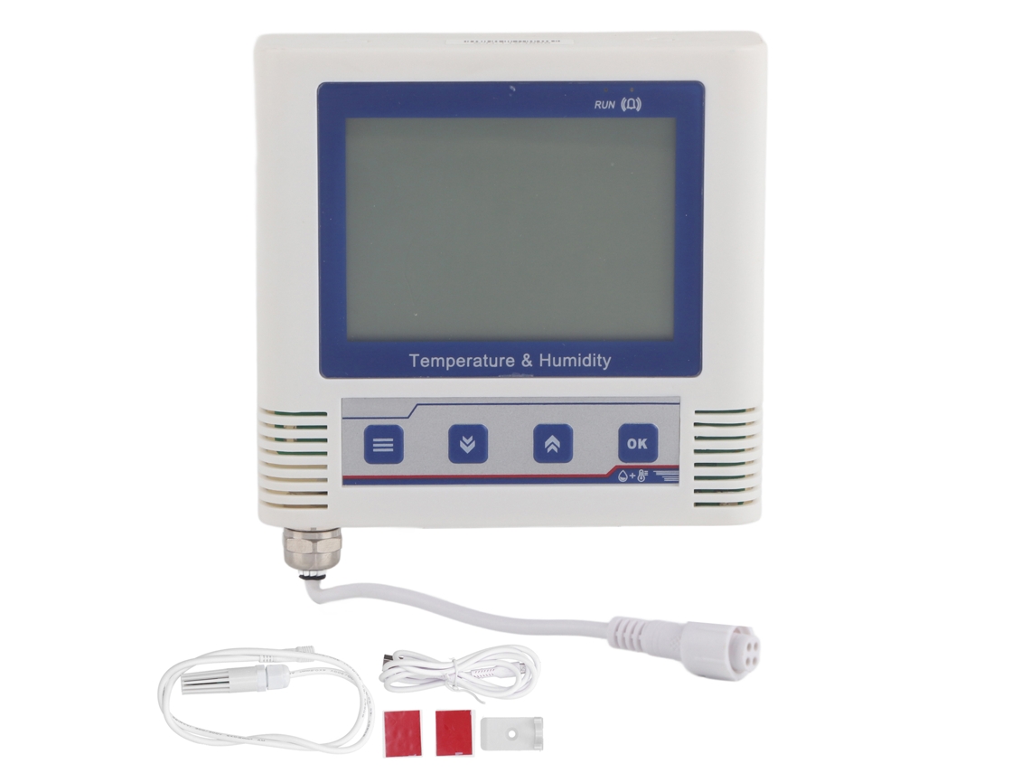 Registrador De Datos De Temperatura Usb Con Pantalla Lcd Externa Y Sensor De Precisión.