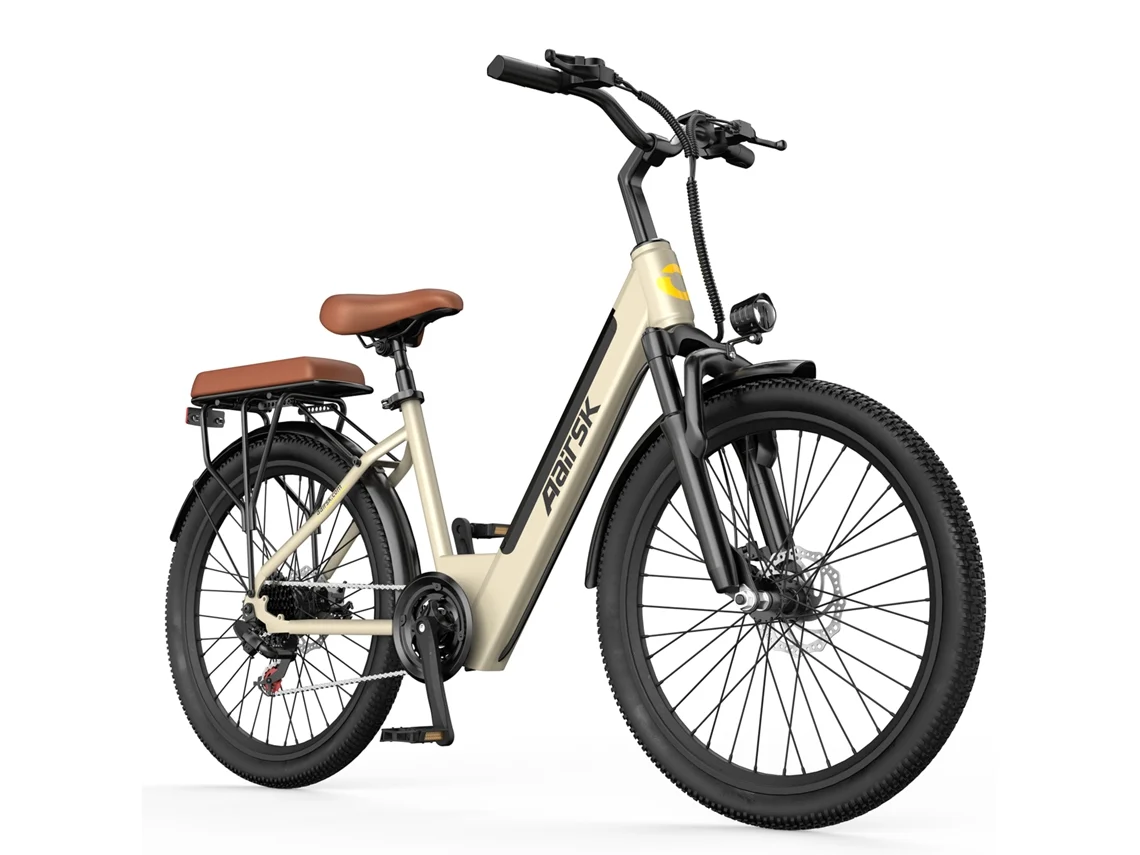 Bicicleta eléctrica urbana Aairsk S600, ruedas de 26 pulgadas, batería de 36V 13Ah, motor de 250W 45Nm.