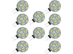 10 Bombillas Led G4 9 Smd 5730 12v Ac/dc 2w (reemplazan Bombillas Halógenas De 20w, Color Blanco)