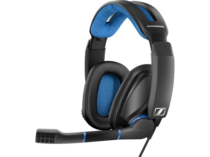 Auriculares Gaming Con Cable SENNHEISER GSP 300 (Over Ear - Multiplataforma - Noise Cancelling - Azul)