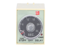 Omni-relé De Tiempo St3pf Retardo De Apagado 30s Entrada 24v Salida Para Control Automático