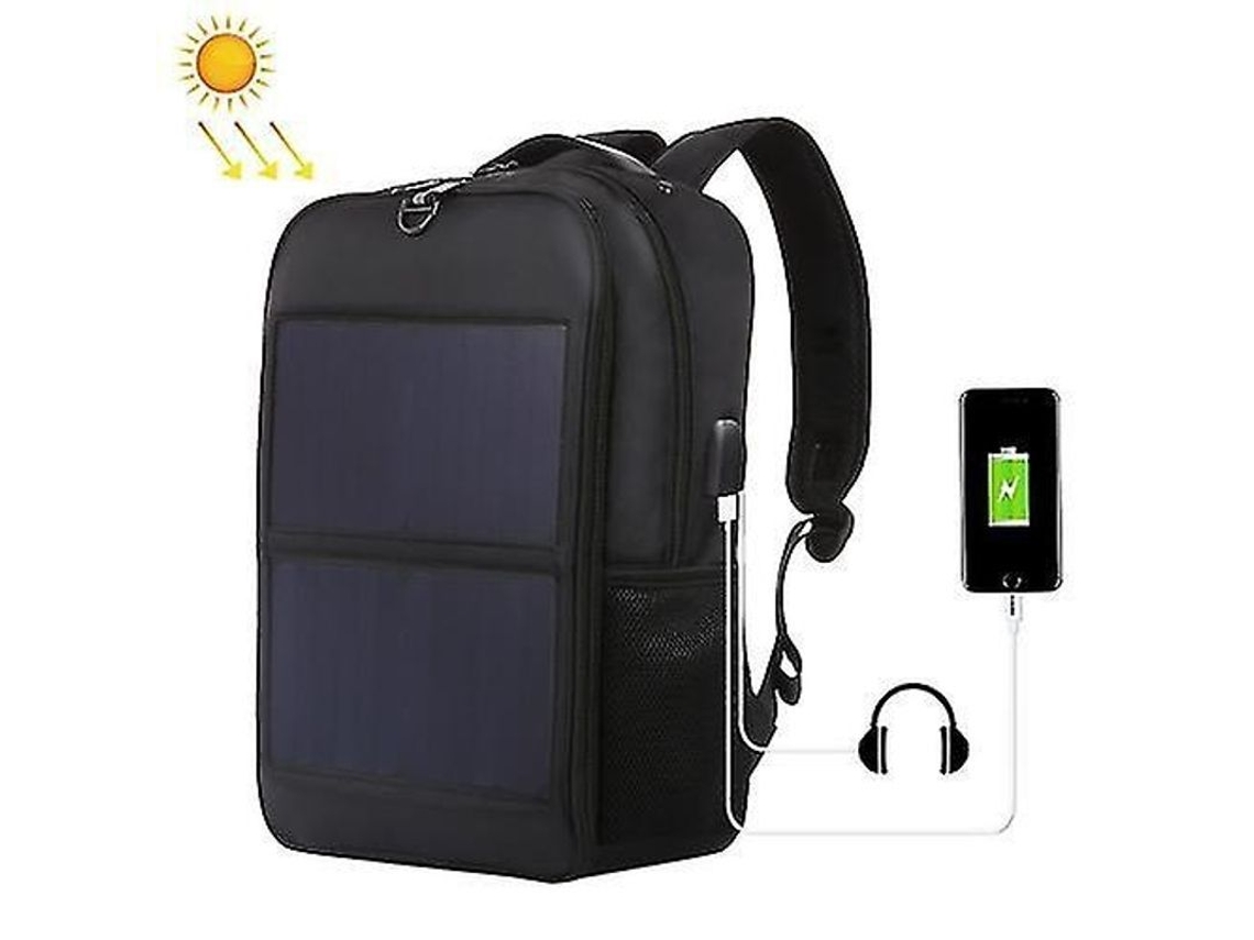2026-mochila Solar Haweel 14w Con Puerto Usb 5v/2.1a Para Laptop, Panel Solar Sunpower, Resistente Y Amplia Capacidad