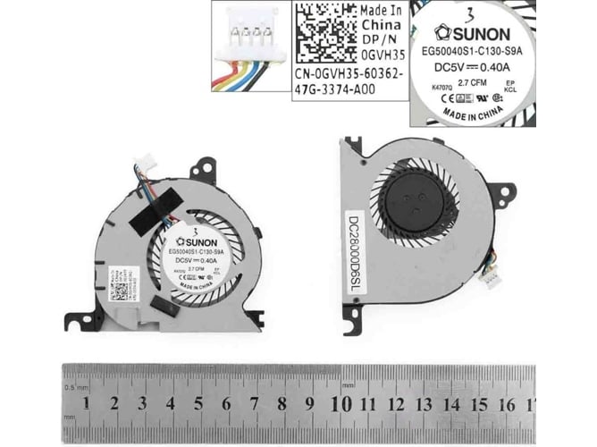Ventilador CPU para Portátil Dell Latitude E7240 Eg50040S1-C130-S9A