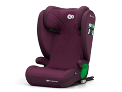 Silla De Coche Kinderkraft JUNIOR FIX i-Size 100–150 cm con H-GUARD SYSTEM, reposacabezas de 10 niveles y funda lavable Rojo