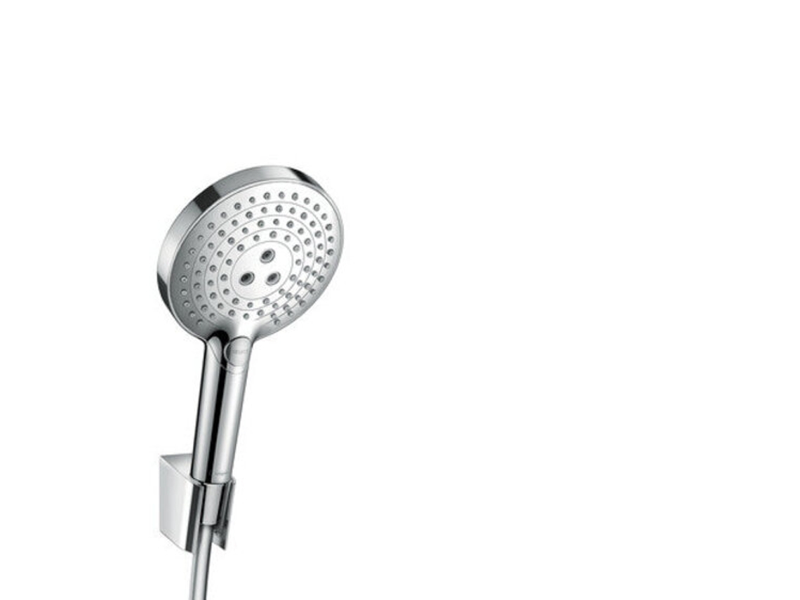 Juego de soportes de ducha Raindance Select S de tamaño manual 120 3jet con flexo de 125 cm, 26701, Color: cromado HANSGROHE