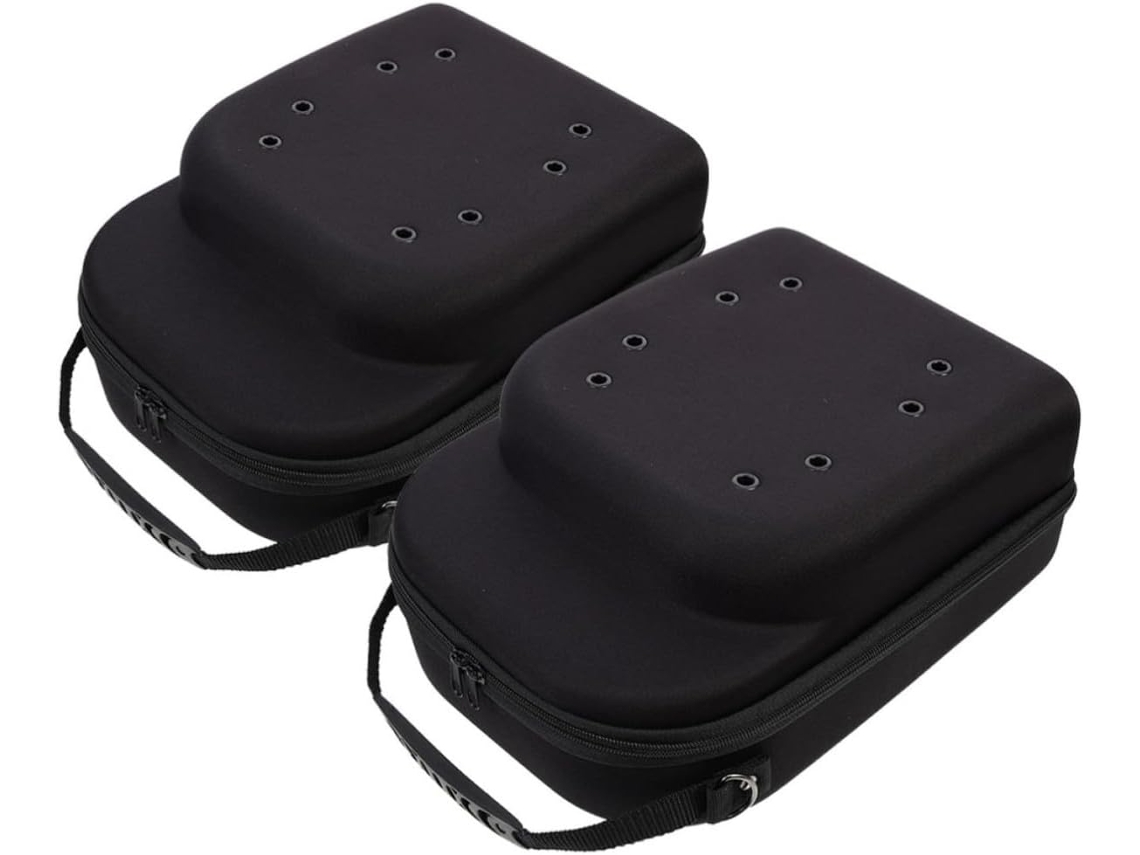 Juego 2 Estuches Transporte Eva Negros Gorras Béisbol Organizador Almacenamiento Práctico Duradero Viajes