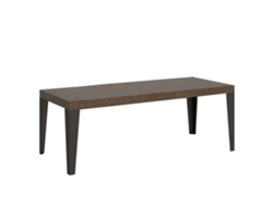 Mesa Extensible 200/460x90 cm Flame Premium Nogal Patas Antracita Itamoby