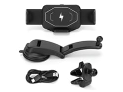 Carregador Sem Fio Para Carro Com Suporte Para Celular 15w Fast Charging Tela Grande Plegável