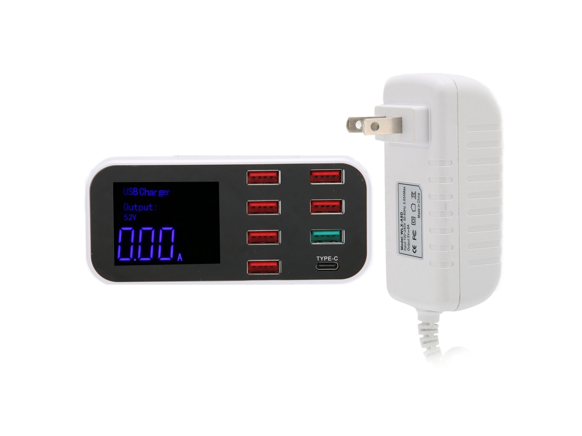 Cargador EOOCOO (8 puertos USB con pantalla)