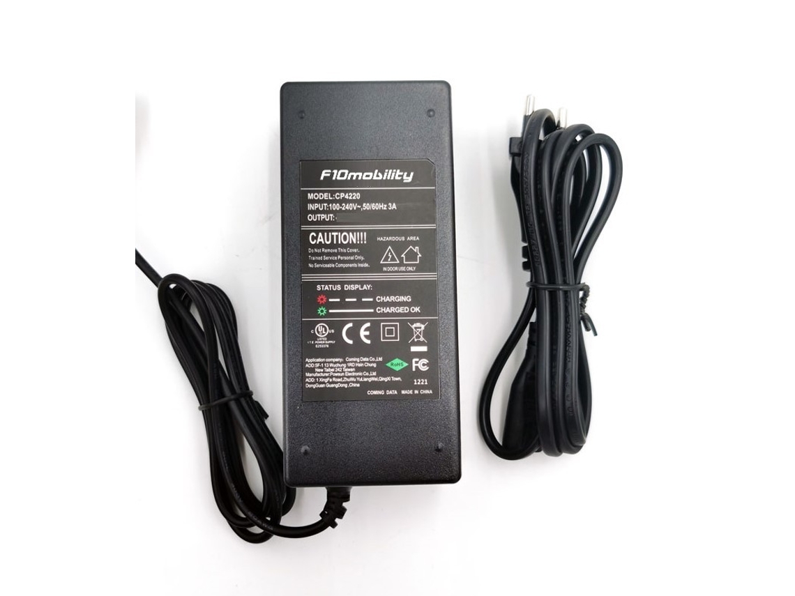 Cargador para patinete eléctrico Smartgyro Crossover Dual X2 Pro, adaptador de corriente F10mobility