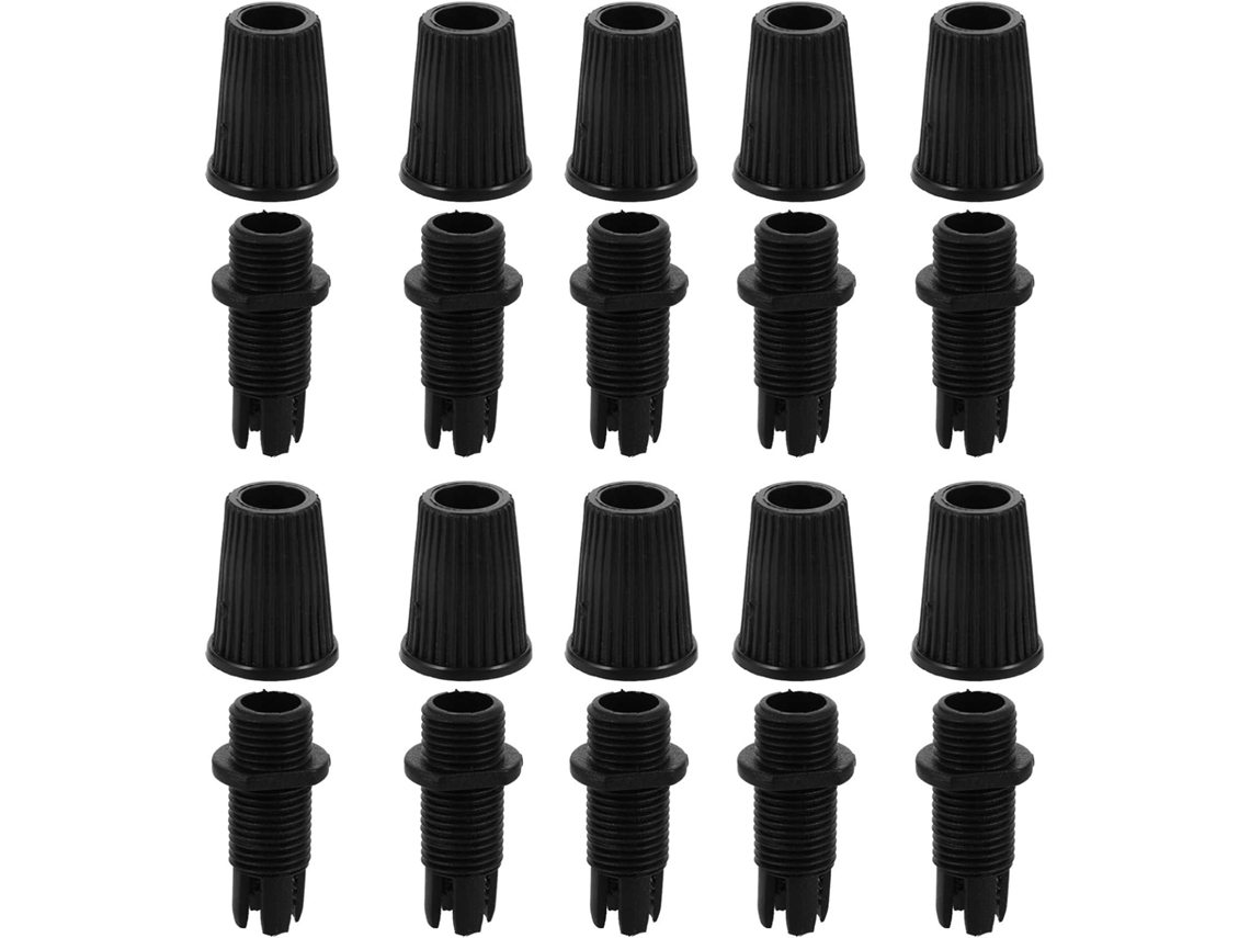 Bloque De Cables Roscado De Plástico Negro 007 Prensaestopas Clips Para Cables Bricolaje