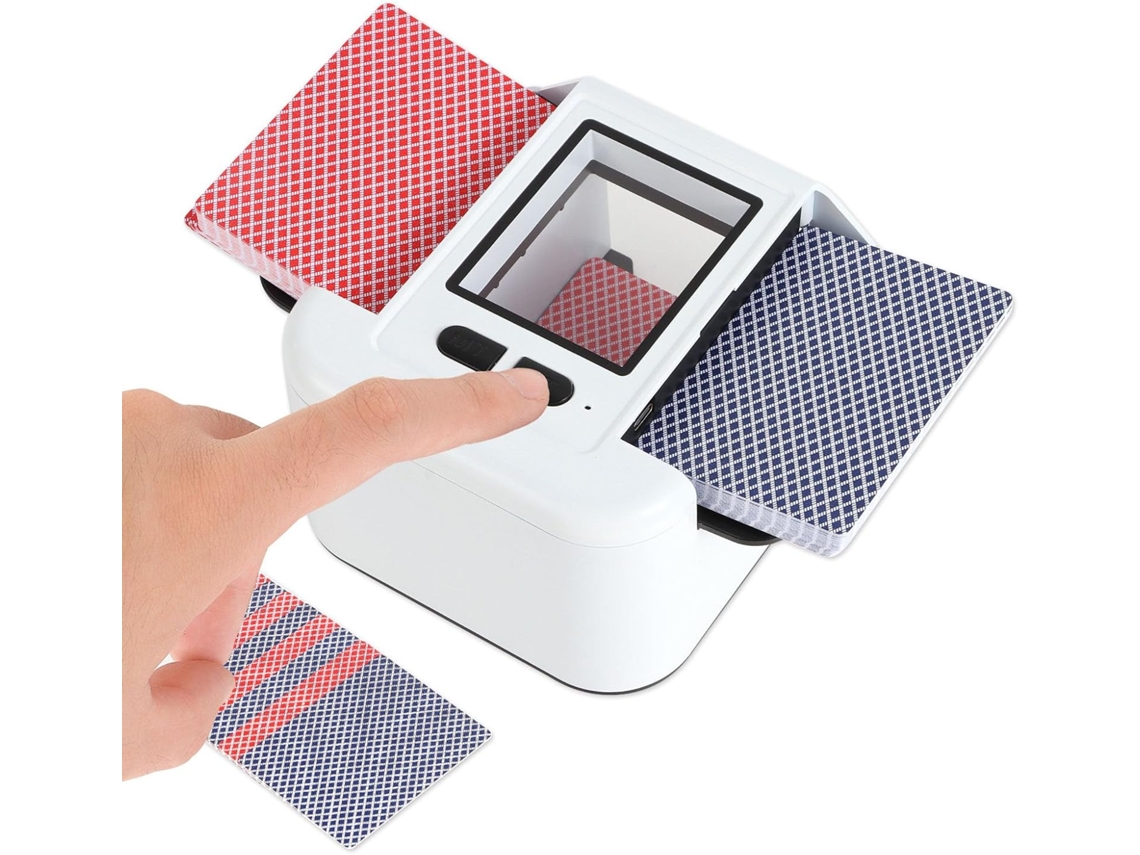 Barajadora Automática De Cartas De Bajo Ruido De 2000 Mha Con Gran Capacidad Para Juegos Familiares.