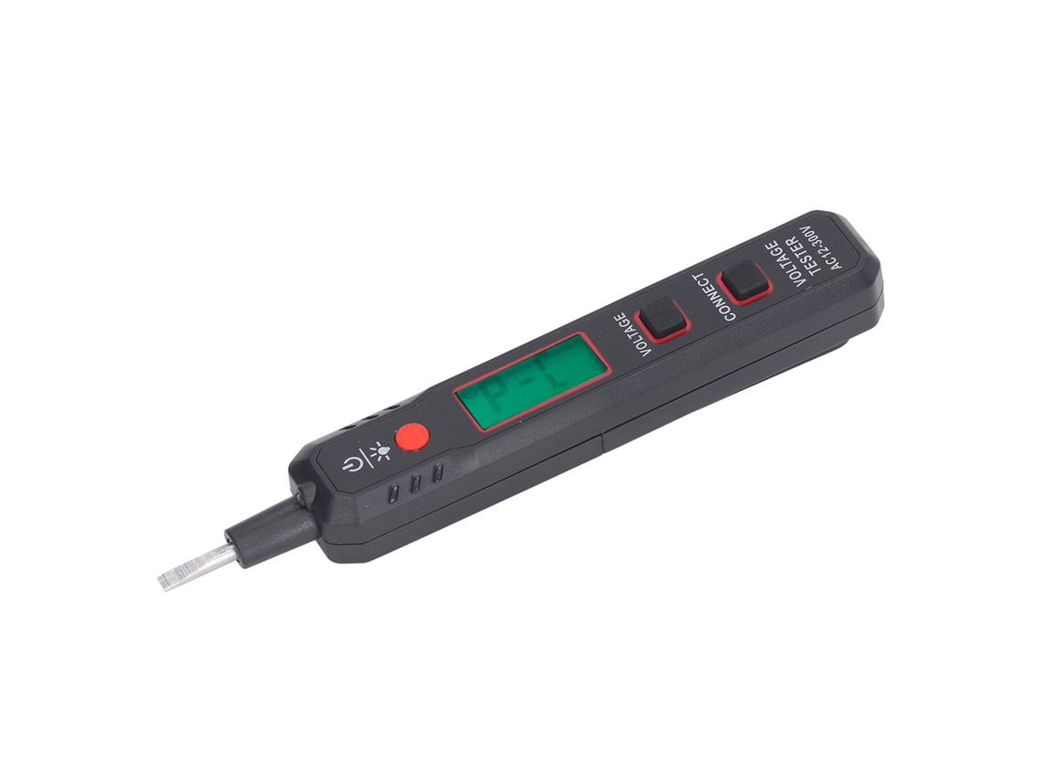 Probador De Voltaje Ncv 12v-300v, Lápiz De Prueba Lcd, Detector De Alarma, Linterna Led Para Mantenimiento