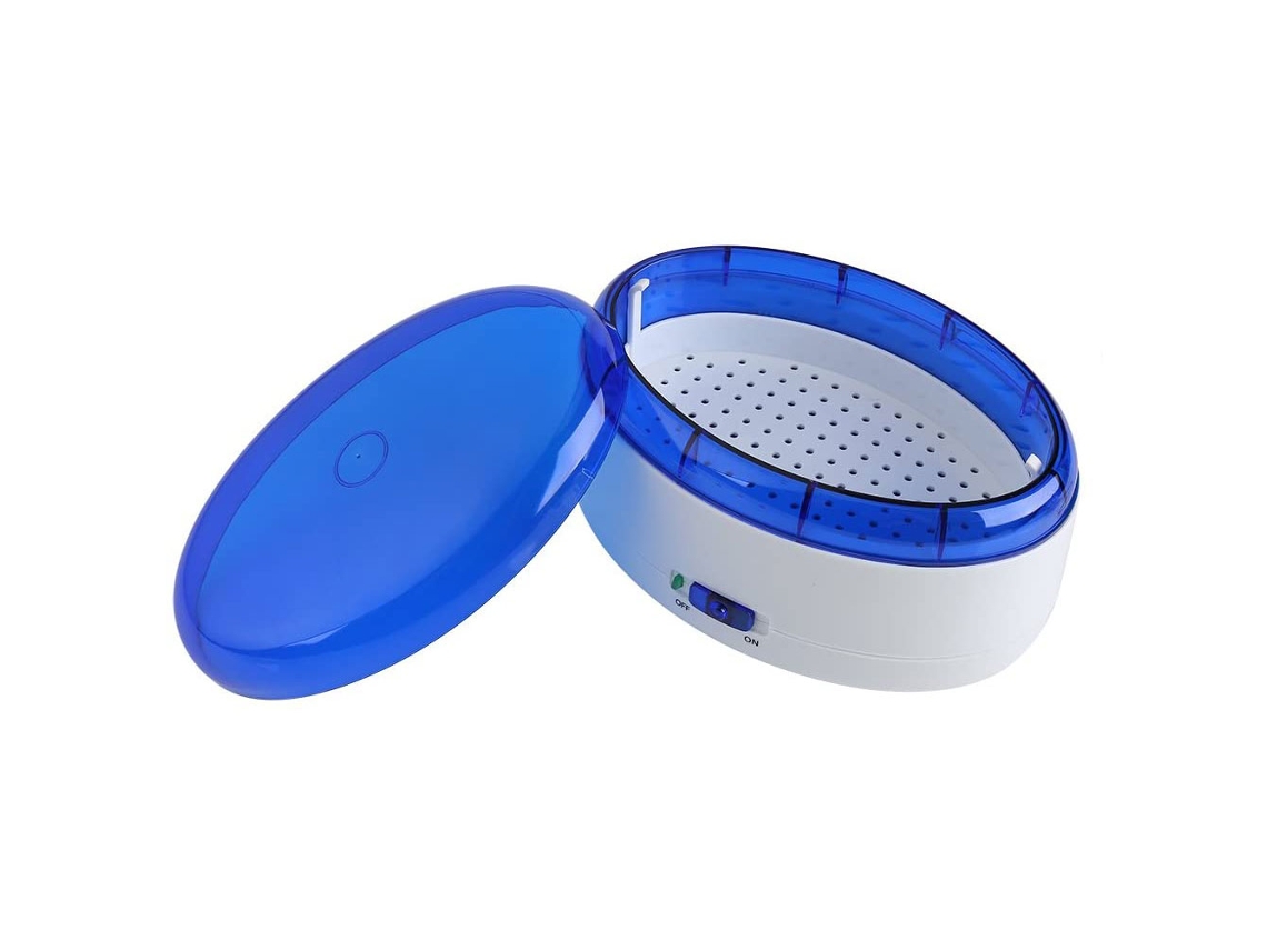 Máquina de limpieza multifuncional para joyas, gafas y otros objetos con vibración y alimentación por USB o batería