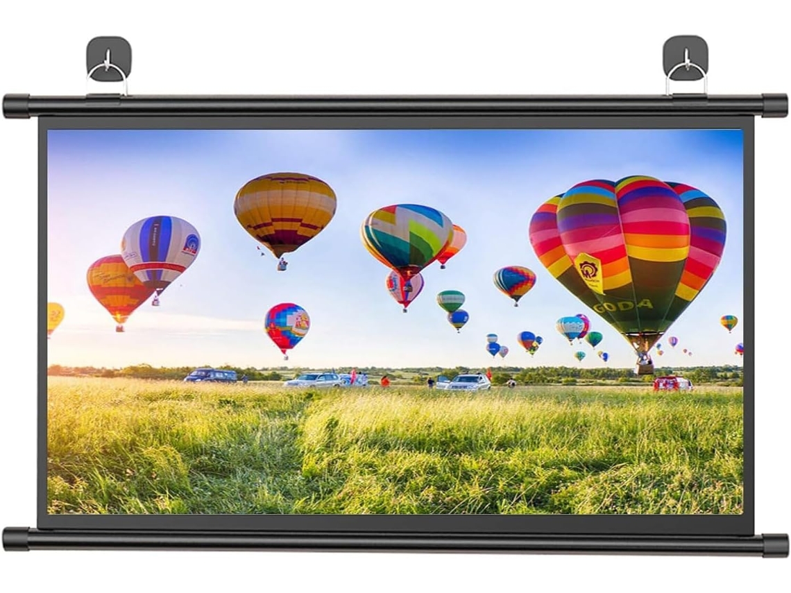 Pantalla de proyección portátil HD de 50 pulgadas (16:9), para uso doméstico y exterior.