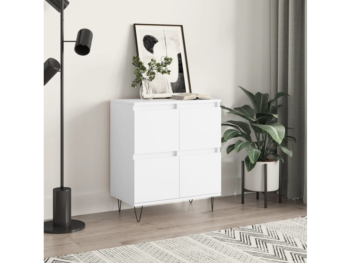 Aparador | Vitrina buffet 60x35x70 cm, derivados de madera, blanco