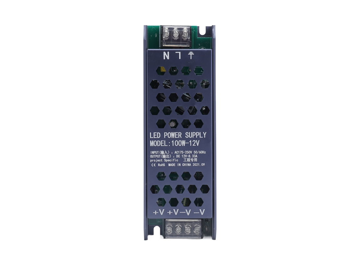 Fonte De Alimentação Para Luz 100w Driver Pwm Com Proteções Múltiplas Bivolt Ac175-250v