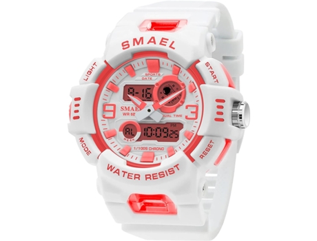 VEANXIN Relojes digitales LED Reloj de pulsera impermeable para mujer hasta 50 m-Rojo