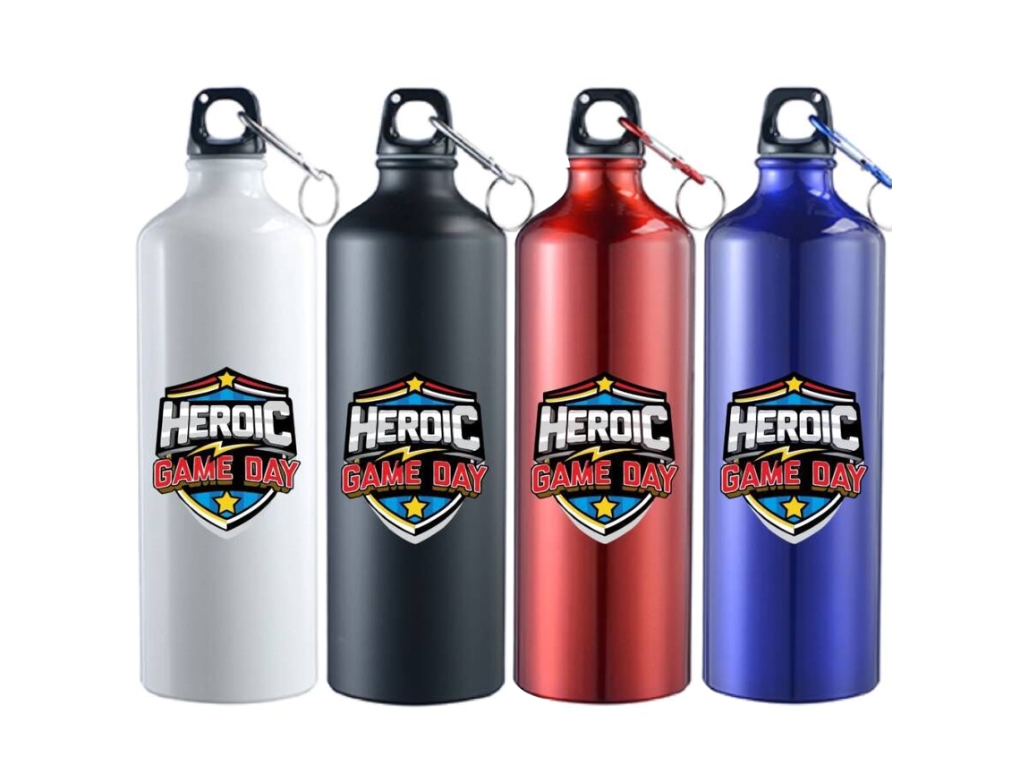 Botella Deportiva De Aluminio Ligera Y Duradera De 1 Litro De Gran Capacidad Para Montañismo, Ciclismo Y Senderismo.