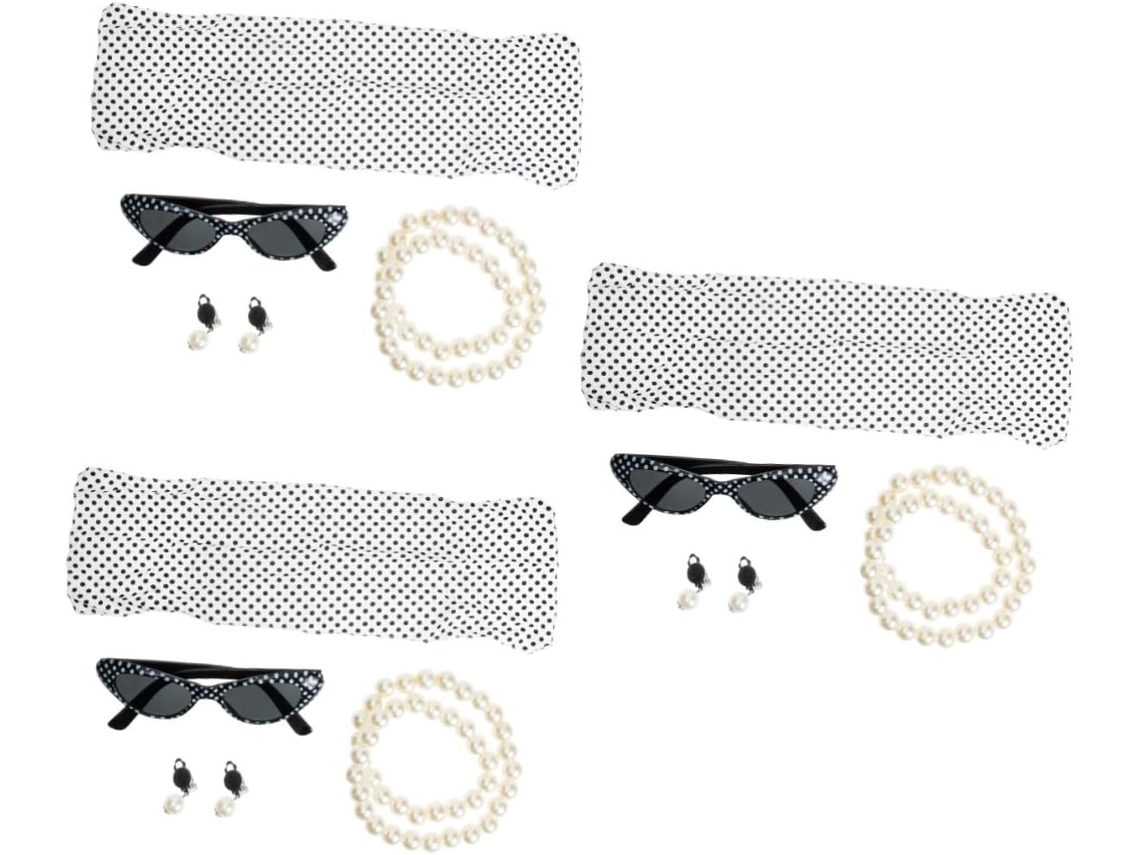 Pendientes, Collares, Casco, Cintas, Pañuelo, Diadema, Accesorios Para Fiestas.