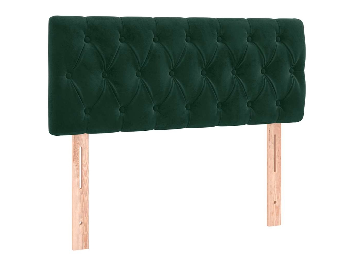 Maison Exclusive - Cabecero De Terciopelo Verde Oscuro 90x7x78/88 Cm