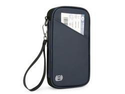 (azul) Bolsa De Mano Para Documentos De Viaje Para Exteriores, Portátil, Con Múltiples Ranuras Para Tarjetas