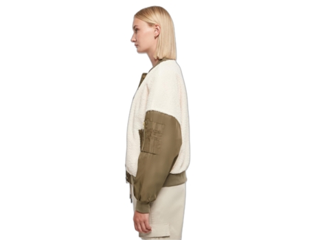 Abrigo para Mujer URBAN CLASSICS (XL - Blanco)